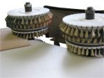 Larick Model 220 Profile Sander Spindles Raised and Table Back For Raised Panel Sanding