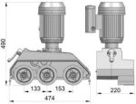 Steff Maggi Power Feeder 2038 Machine Dimensions