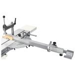 Angular cutting device with reversible stops on the SCM minimax TW 45C support table