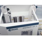 Work area of the SCM STARTECH CN V with the panel held vertically